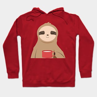 Sloth Holding A Cup Hoodie